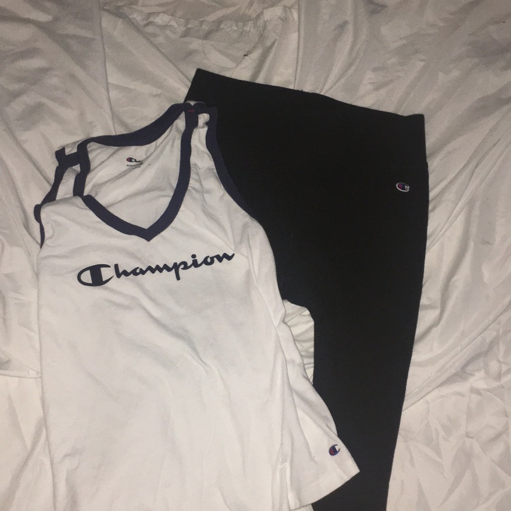 Champion tank top and leggings bundle
